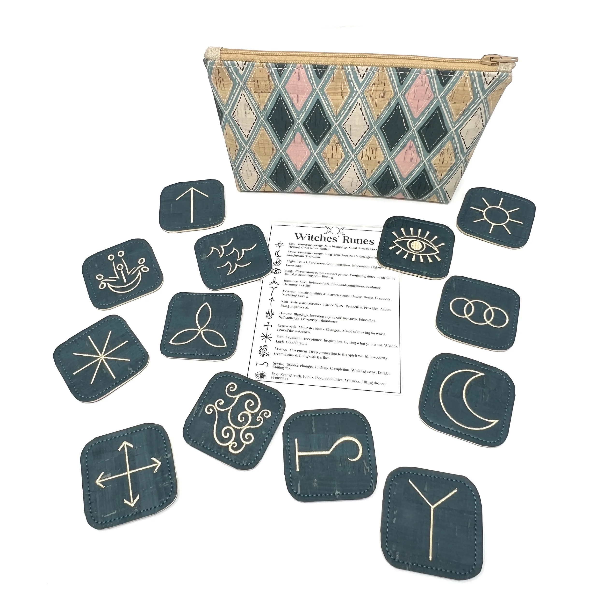 Embroidered Witches Runes Set | Witches Runes Set- Love Letter